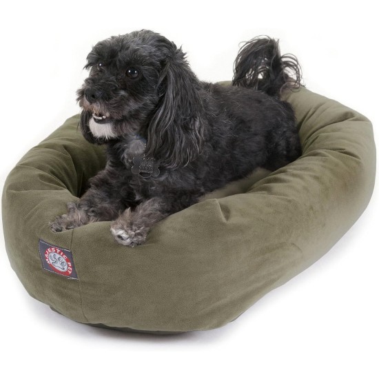 Majestic suede bagel-shaped dog bed Majestic suede bagel-shaped dog bed