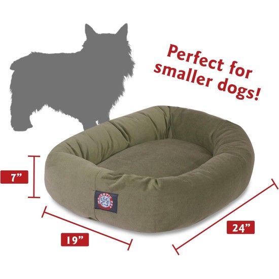 Majestic suede bagel-shaped dog bed Majestic suede bagel-shaped dog bed