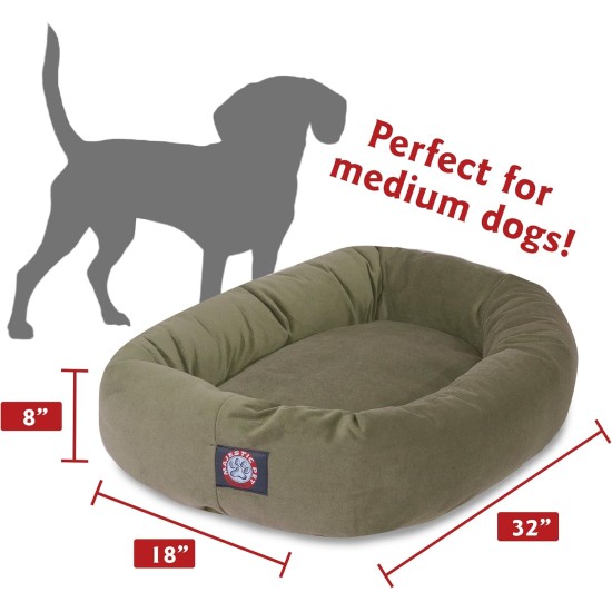 Majestic suede bagel-shaped dog bed Majestic suede bagel-shaped dog bed