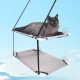 MasYosh Hammock for Cats, Cats, Window Seat, Double Layer Hammock, Holds up to 10 kg, Space-saving and Easy to Assemble, for Large Cats Indoors