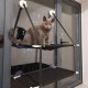 MasYosh Hammock for Cats, Cats, Window Seat, Double Layer Hammock, Holds up to 10 kg, Space-saving and Easy to Assemble, for Large Cats Indoors