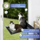 Maximex XXL Hammock, Window Mat for 2 Cats, Maximum Load 35 kg, Reliable Large Suction Cups, Includes Cuddly Warm Plush Cushion, 67 x 38 cm