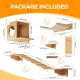 MeowHomm Cat Wall Shelves, Set of 5 Wooden Cat Wall Furniture MeowHomm Cat Wall Shelves, Set of 5 Wooden Cat Wall Furniture