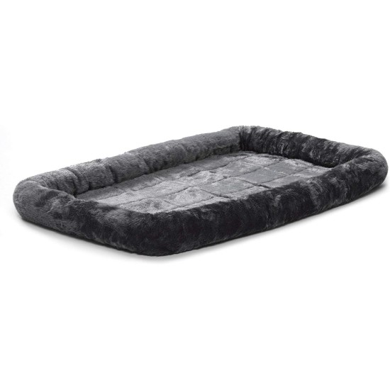 MidWest Homes for Pets 46cm Long Fleece Pet Bed with Comfort Pad Fits 18" Long Dog Crate Easy Care Machine Washable Tumble Dry 40218 White MidWest Homes for Pets 46cm Long Fleece Pet Bed with Comfort Pad Fits 18" Long Dog Crate Easy Care Machine Washable Tumble Dry 40218 White