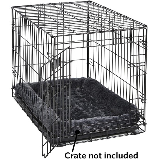 MidWest Homes for Pets 46cm Long Fleece Pet Bed with Comfort Pad Fits 18" Long Dog Crate Easy Care Machine Washable Tumble Dry 40218 White MidWest Homes for Pets 46cm Long Fleece Pet Bed with Comfort Pad Fits 18" Long Dog Crate Easy Care Machine Washable Tumble Dry 40218 White