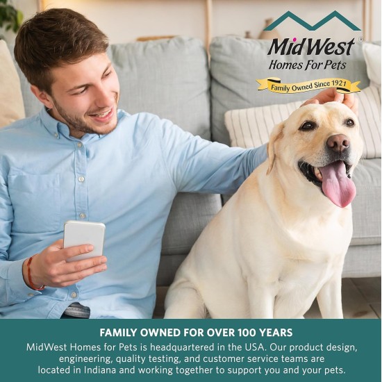 MidWest Homes for Pets 46cm Long Fleece Pet Bed with Comfort Pad Fits 18" Long Dog Crate Easy Care Machine Washable Tumble Dry 40218 White MidWest Homes for Pets 46cm Long Fleece Pet Bed with Comfort Pad Fits 18" Long Dog Crate Easy Care Machine Washable Tumble Dry 40218 White