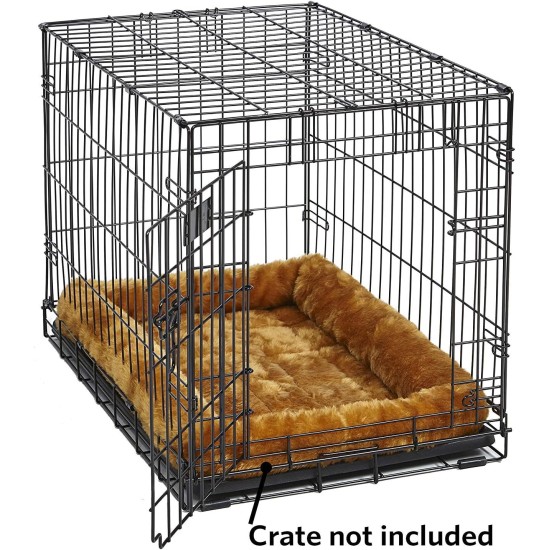 MidWest Homes for Pets 46cm Long Fleece Pet Bed with Comfort Pad Fits 18" Long Dog Crate Easy Care Machine Washable Tumble Dry 40218 White MidWest Homes for Pets 46cm Long Fleece Pet Bed with Comfort Pad Fits 18" Long Dog Crate Easy Care Machine Washable Tumble Dry 40218 White