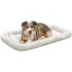 MidWest Homes for Pets 46cm Long Fleece Pet Bed with Comfort Pad Fits 18" Long Dog Crate Easy Care Machine Washable Tumble Dry 40218 White MidWest Homes for Pets 46cm Long Fleece Pet Bed with Comfort Pad Fits 18" Long Dog Crate Easy Care Machine Washable Tumble Dry 40218 White