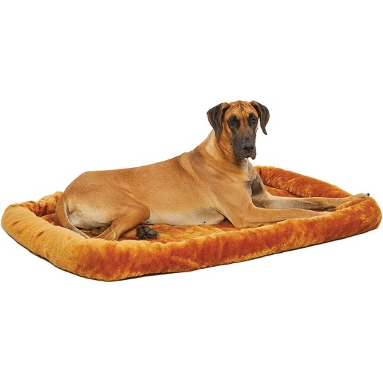 MidWest Homes for Pets 46cm Long Fleece Pet Bed with Comfort Pad Fits 18" Long Dog Crate Easy Care Machine Washable Tumble Dry 40218 White MidWest Homes for Pets 46cm Long Fleece Pet Bed with Comfort Pad Fits 18" Long Dog Crate Easy Care Machine Washable Tumble Dry 40218 White