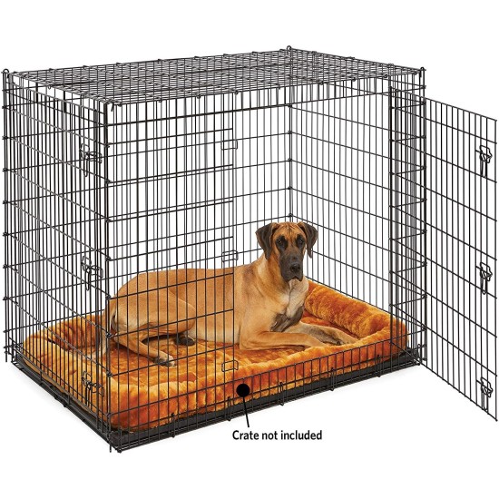 MidWest Homes for Pets 46cm Long Fleece Pet Bed with Comfort Pad Fits 18" Long Dog Crate Easy Care Machine Washable Tumble Dry 40218 White MidWest Homes for Pets 46cm Long Fleece Pet Bed with Comfort Pad Fits 18" Long Dog Crate Easy Care Machine Washable Tumble Dry 40218 White