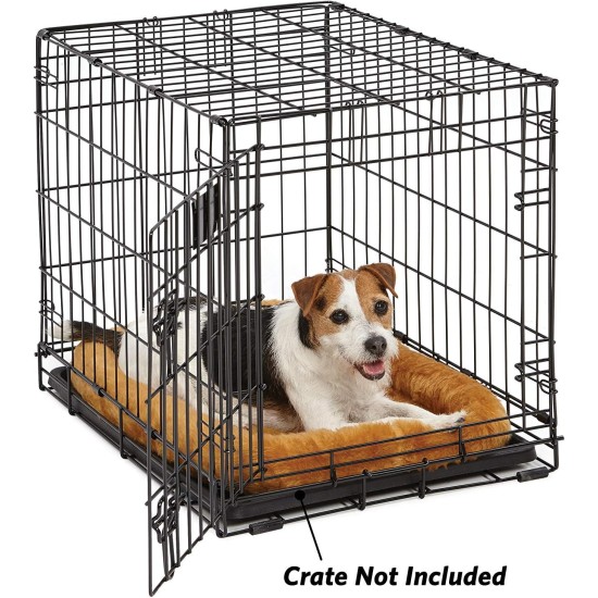 MidWest Homes for Pets 46cm Long Fleece Pet Bed with Comfort Pad Fits 18" Long Dog Crate Easy Care Machine Washable Tumble Dry 40218 White MidWest Homes for Pets 46cm Long Fleece Pet Bed with Comfort Pad Fits 18" Long Dog Crate Easy Care Machine Washable Tumble Dry 40218 White