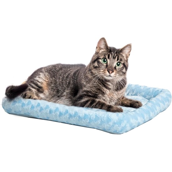 MidWest Homes for Pets 46cm Long Fleece Pet Bed with Comfort Pad Fits 18" Long Dog Crate Easy Care Machine Washable Tumble Dry 40218 White MidWest Homes for Pets 46cm Long Fleece Pet Bed with Comfort Pad Fits 18" Long Dog Crate Easy Care Machine Washable Tumble Dry 40218 White
