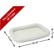 MidWest Homes for Pets 46cm Long Fleece Pet Bed with Comfort Pad Fits 18" Long Dog Crate Easy Care Machine Washable Tumble Dry 40218 White MidWest Homes for Pets 46cm Long Fleece Pet Bed with Comfort Pad Fits 18" Long Dog Crate Easy Care Machine Washable Tumble Dry 40218 White