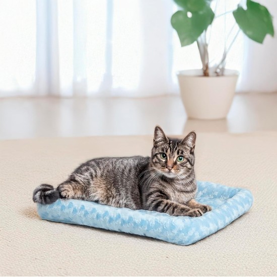 MidWest Homes for Pets 46cm Long Fleece Pet Bed with Comfort Pad Fits 18" Long Dog Crate Easy Care Machine Washable Tumble Dry 40218 White MidWest Homes for Pets 46cm Long Fleece Pet Bed with Comfort Pad Fits 18" Long Dog Crate Easy Care Machine Washable Tumble Dry 40218 White