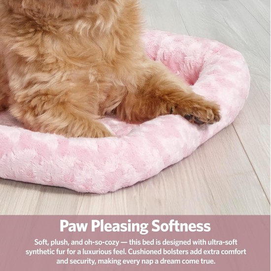 MidWest Homes for Pets 46cm Long Fleece Pet Bed with Comfort Pad Fits 18" Long Dog Crate Easy Care Machine Washable Tumble Dry 40218 White MidWest Homes for Pets 46cm Long Fleece Pet Bed with Comfort Pad Fits 18" Long Dog Crate Easy Care Machine Washable Tumble Dry 40218 White