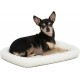 MidWest Homes for Pets 46cm Long Fleece Pet Bed with Comfort Pad Fits 18" Long Dog Crate Easy Care Machine Washable Tumble Dry 40218 White MidWest Homes for Pets 46cm Long Fleece Pet Bed with Comfort Pad Fits 18" Long Dog Crate Easy Care Machine Washable Tumble Dry 40218 White