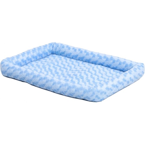 MidWest Homes for Pets 46cm Long Fleece Pet Bed with Comfort Pad Fits 18" Long Dog Crate Easy Care Machine Washable Tumble Dry 40218 White MidWest Homes for Pets 46cm Long Fleece Pet Bed with Comfort Pad Fits 18" Long Dog Crate Easy Care Machine Washable Tumble Dry 40218 White