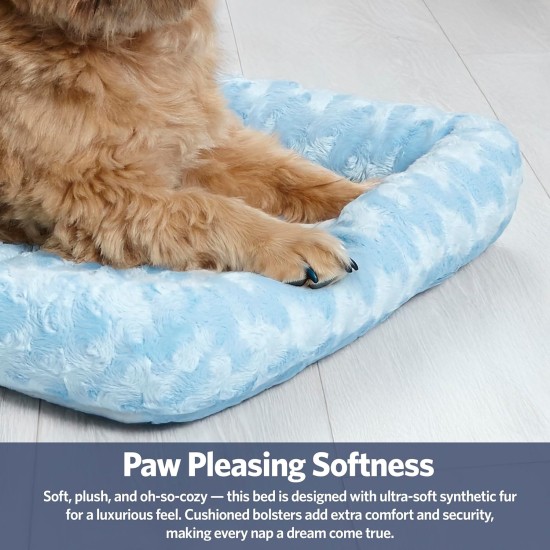 MidWest Homes for Pets 46cm Long Fleece Pet Bed with Comfort Pad Fits 18" Long Dog Crate Easy Care Machine Washable Tumble Dry 40218 White MidWest Homes for Pets 46cm Long Fleece Pet Bed with Comfort Pad Fits 18" Long Dog Crate Easy Care Machine Washable Tumble Dry 40218 White