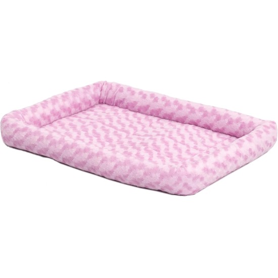 MidWest Homes for Pets 46cm Long Fleece Pet Bed with Comfort Pad Fits 18" Long Dog Crate Easy Care Machine Washable Tumble Dry 40218 White MidWest Homes for Pets 46cm Long Fleece Pet Bed with Comfort Pad Fits 18" Long Dog Crate Easy Care Machine Washable Tumble Dry 40218 White