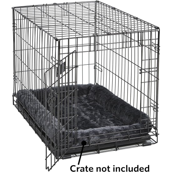 MidWest Homes for Pets 46cm Long Fleece Pet Bed with Comfort Pad Fits 18" Long Dog Crate Easy Care Machine Washable Tumble Dry 40218 White MidWest Homes for Pets 46cm Long Fleece Pet Bed with Comfort Pad Fits 18" Long Dog Crate Easy Care Machine Washable Tumble Dry 40218 White