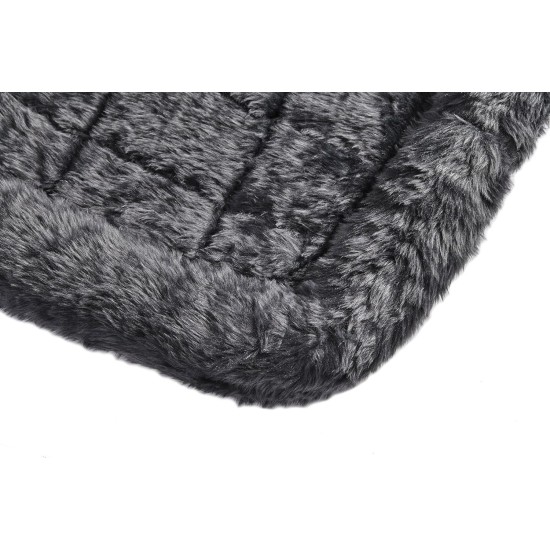 MidWest Homes for Pets 46cm Long Fleece Pet Bed with Comfort Pad Fits 18" Long Dog Crate Easy Care Machine Washable Tumble Dry 40218 White MidWest Homes for Pets 46cm Long Fleece Pet Bed with Comfort Pad Fits 18" Long Dog Crate Easy Care Machine Washable Tumble Dry 40218 White