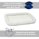 MidWest Homes for Pets 46cm Long Fleece Pet Bed with Comfort Pad Fits 18" Long Dog Crate Easy Care Machine Washable Tumble Dry 40218 White MidWest Homes for Pets 46cm Long Fleece Pet Bed with Comfort Pad Fits 18" Long Dog Crate Easy Care Machine Washable Tumble Dry 40218 White