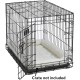 MidWest Homes for Pets 46cm Long Fleece Pet Bed with Comfort Pad Fits 18" Long Dog Crate Easy Care Machine Washable Tumble Dry 40218 White MidWest Homes for Pets 46cm Long Fleece Pet Bed with Comfort Pad Fits 18" Long Dog Crate Easy Care Machine Washable Tumble Dry 40218 White