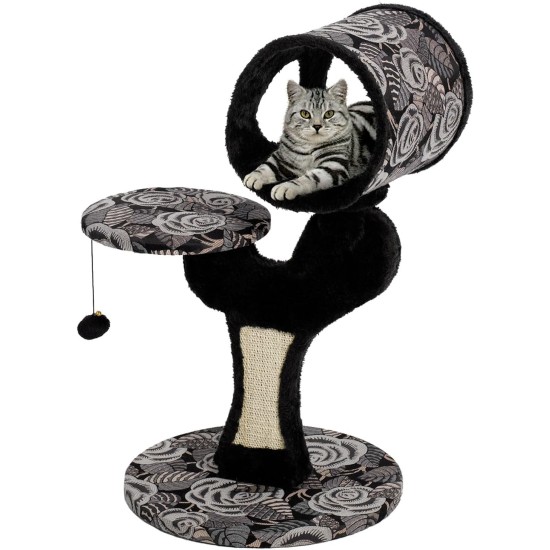 MidWest"Salvador" Cat Tree w/Built-in Sisal Cat Scratching Pad & Cat Look-Out Lounge, Mushroom/Diamond Pattern, Small Cat Tree MidWest"Salvador" Cat Tree w/Built-in Sisal Cat Scratching Pad & Cat Look-Out Lounge, Mushroom/Diamond Pattern, Small Cat Tree