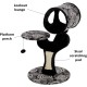 MidWest"Salvador" Cat Tree w/Built-in Sisal Cat Scratching Pad & Cat Look-Out Lounge, Mushroom/Diamond Pattern, Small Cat Tree