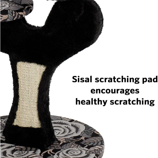 MidWest"Salvador" Cat Tree w/Built-in Sisal Cat Scratching Pad & Cat Look-Out Lounge, Mushroom/Diamond Pattern, Small Cat Tree MidWest"Salvador" Cat Tree w/Built-in Sisal Cat Scratching Pad & Cat Look-Out Lounge, Mushroom/Diamond Pattern, Small Cat Tree
