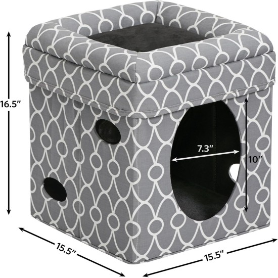 Midwest Curious Cat Cube, Cat House/Cat Condo, small Midwest Curious Cat Cube, Cat House/Cat Condo, small
