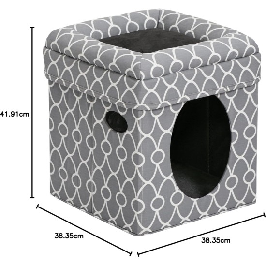 Midwest Curious Cat Cube, Cat House/Cat Condo, small Midwest Curious Cat Cube, Cat House/Cat Condo, small