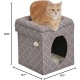 Midwest Curious Cat Cube, Cat House/Cat Condo, small Midwest Curious Cat Cube, Cat House/Cat Condo, small