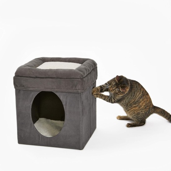 Midwest Curious Cat Cube, Cat House/Cat Condo, small Midwest Curious Cat Cube, Cat House/Cat Condo, small