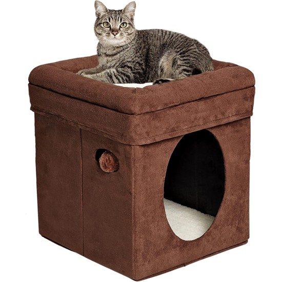 Midwest Curious Cat Cube, Cat House/Cat Condo, small Midwest Curious Cat Cube, Cat House/Cat Condo, small