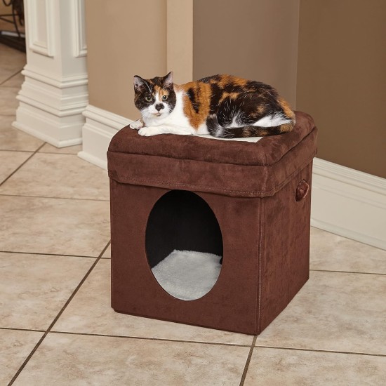 Midwest Curious Cat Cube, Cat House/Cat Condo, small Midwest Curious Cat Cube, Cat House/Cat Condo, small