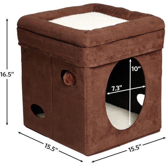 Midwest Curious Cat Cube, Cat House/Cat Condo, small Midwest Curious Cat Cube, Cat House/Cat Condo, small
