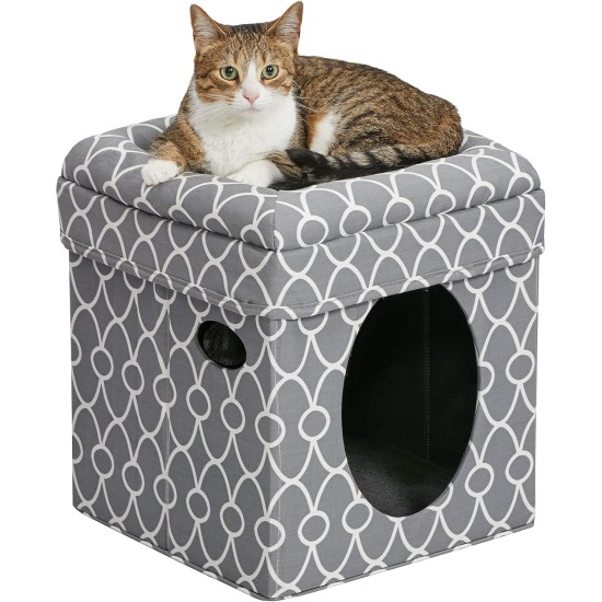 Midwest Curious Cat Cube, Cat House/Cat Condo, small Midwest Curious Cat Cube, Cat House/Cat Condo, small