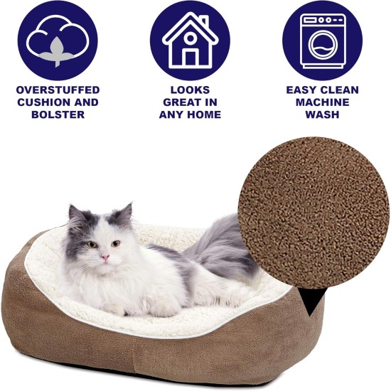 Midwest Homes for Pets Cuddly Dog Bed Taupe Small Midwest Homes for Pets Cuddly Dog Bed Taupe Small