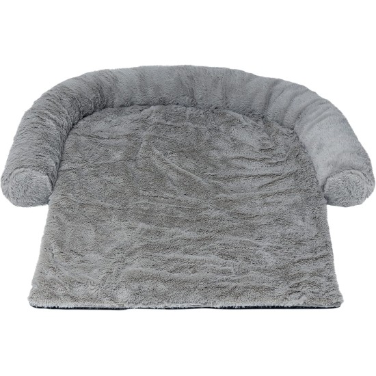 Mikki Dog Cat Puppy Kitten Ultra Soft Grey Faux Fur Calming Blanket Large Mikki Dog Cat Puppy Kitten Ultra Soft Grey Faux Fur Calming Blanket Large