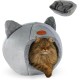 Mobiclinic® Pets Cat Bed, Cave Nest, Hellocatty, Machine Washable, Easy to Fold and Store, Non-Slip, Comfortable Removable Cushion, 25D Foam, Modern Design Mobiclinic® Pets Cat Bed, Cave Nest, Hellocatty, Machine Washable, Easy to Fold and Store, Non-Slip, Comfortable Removable Cushion, 25D Foam, Modern Design