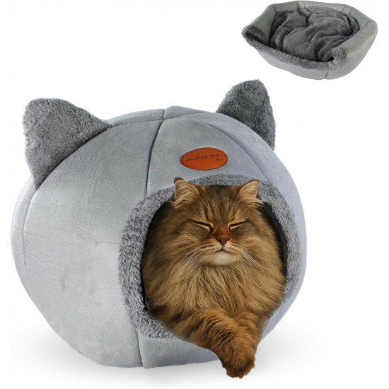 Mobiclinic® Pets Cat Bed, Cave Nest, Hellocatty, Machine Washable, Easy to Fold and Store, Non-Slip, Comfortable Removable Cushion, 25D Foam, Modern Design Mobiclinic® Pets Cat Bed, Cave Nest, Hellocatty, Machine Washable, Easy to Fold and Store, Non-Slip, Comfortable Removable Cushion, 25D Foam, Modern Design