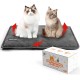 Mora Pets Cat Blanket for Cat Bed Washable and Non-Slip Self-Heating Blanket Cat Self-Warming Heat Blanket Cat Electric Blanket Dog Without Electricity 76 x 52 cm Mora Pets Cat Blanket for Cat Bed Washable and Non-Slip Self-Heating Blanket Cat Self-Warming Heat Blanket Cat Electric Blanket Dog Without Electricity 76 x 52 cm