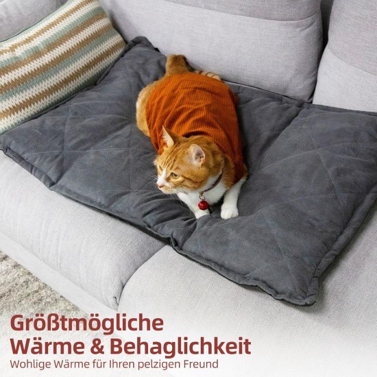Mora Pets Cat Blanket for Cat Bed Washable and Non-Slip Self-Heating Blanket Cat Self-Warming Heat Blanket Cat Electric Blanket Dog Without Electricity 76 x 52 cm Mora Pets Cat Blanket for Cat Bed Washable and Non-Slip Self-Heating Blanket Cat Self-Warming Heat Blanket Cat Electric Blanket Dog Without Electricity 76 x 52 cm