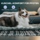 Mora Pets Cat Blanket for Cats, Cat Cushion, Fluffy Cat Bed, Washable and Non-Slip Cat Blanket, Warm Cuddly Blanket for Small, Medium, Large Cats, Grey, 56 x 35.5 cm