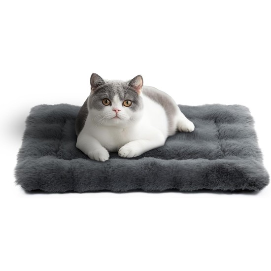 Mora Pets Cat Blanket for Cats, Cat Cushion, Fluffy Cat Bed, Washable and Non-Slip Cat Blanket, Warm Cuddly Blanket for Small, Medium, Large Cats, Grey, 56 x 35.5 cm Mora Pets Cat Blanket for Cats, Cat Cushion, Fluffy Cat Bed, Washable and Non-Slip Cat Blanket, Warm Cuddly Blanket for Small, Medium, Large Cats, Grey, 56 x 35.5 cm