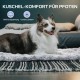 Mora Pets Cat Blanket for Cats, Cat Cushion, Fluffy Cat Bed, Washable and Non-Slip Cat Blanket, Warm Cuddly Blanket for Small, Medium, Large Cats, Grey, 56 x 35.5 cm