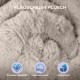 Mora Pets Cat Blanket for Cats, Cat Cushion, Fluffy Cat Bed, Washable and Non-Slip Cat Blanket, Warm Cuddly Blanket for Small, Medium, Large Cats, Grey, 56 x 35.5 cm