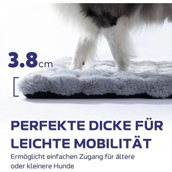 Mora Pets Cat Blanket for Cats, Cat Cushion, Fluffy Cat Bed, Washable and Non-Slip Cat Blanket, Warm Cuddly Blanket for Small, Medium, Large Cats, Grey, 56 x 35.5 cm Mora Pets Cat Blanket for Cats, Cat Cushion, Fluffy Cat Bed, Washable and Non-Slip Cat Blanket, Warm Cuddly Blanket for Small, Medium, Large Cats, Grey, 56 x 35.5 cm