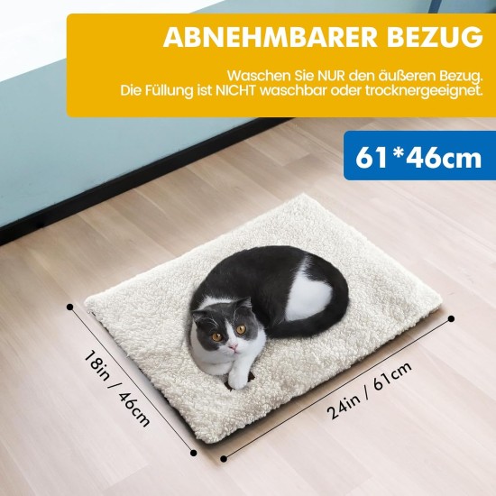 Mora Pets Self-Heating Cat Blanket, Heating Blanket for Cats, Dogs, Heat Blanket, Self-Warming Blanket, Cat Heating Mat, Noiseless Heat Cushion, Washable, Cat Bed, Fluffy and Soft, 74 x 48 cm Mora Pets Self-Heating Cat Blanket, Heating Blanket for Cats, Dogs, Heat Blanket, Self-Warming Blanket, Cat Heating Mat, Noiseless Heat Cushion, Washable, Cat Bed, Fluffy and Soft, 74 x 48 cm